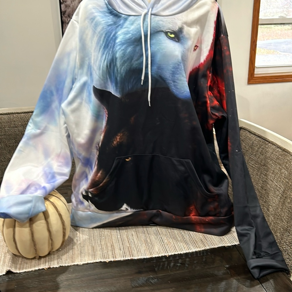 No name brand associated with this sweatshirt, made In China. Size XXL